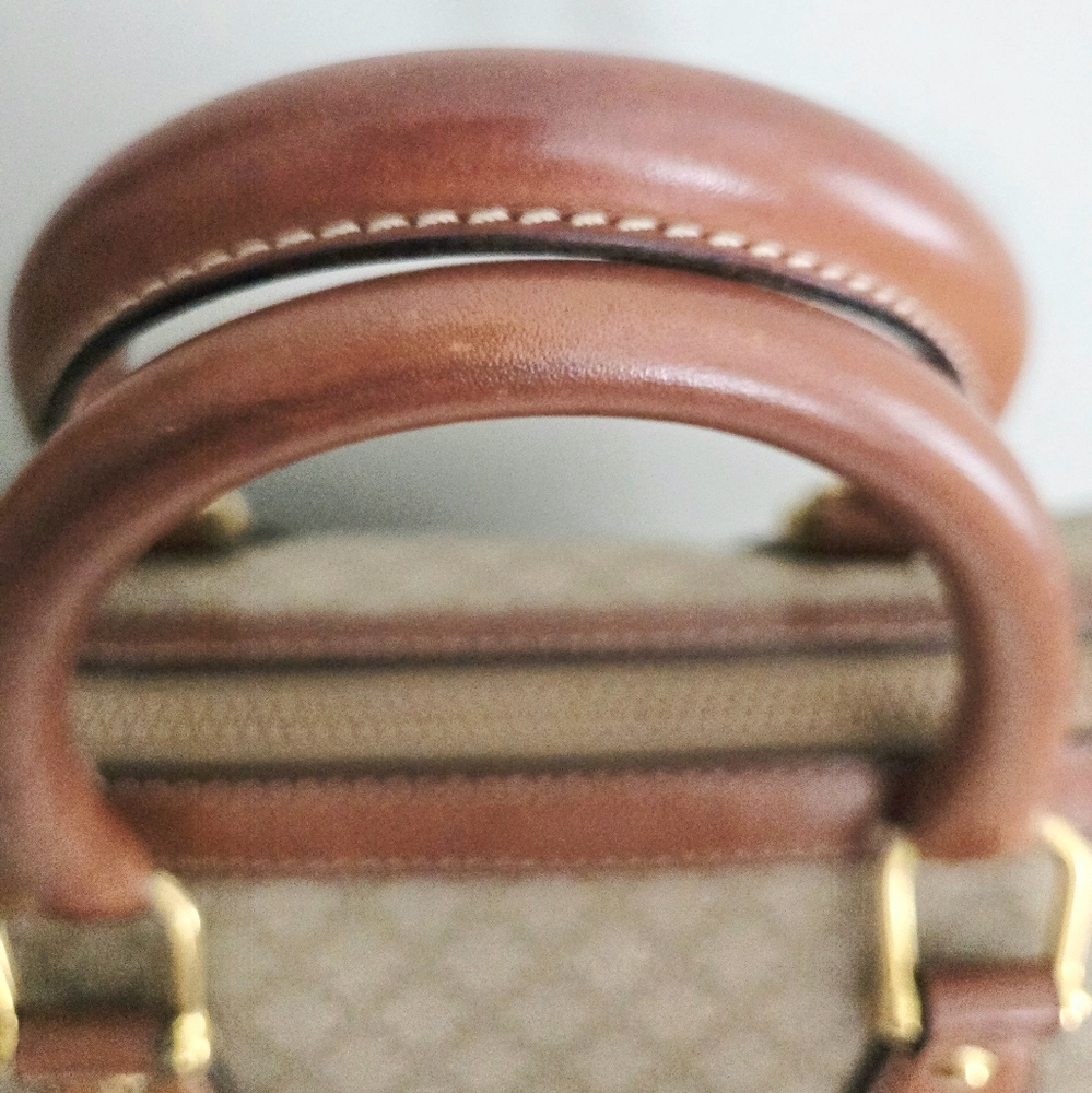 Celine Tan and Brown Monogram Bag - Picture 10 of 16